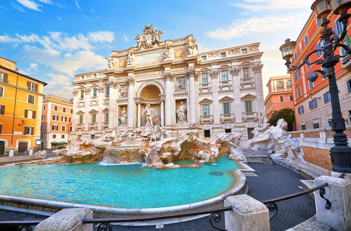 The Trevi Fountain in Rome